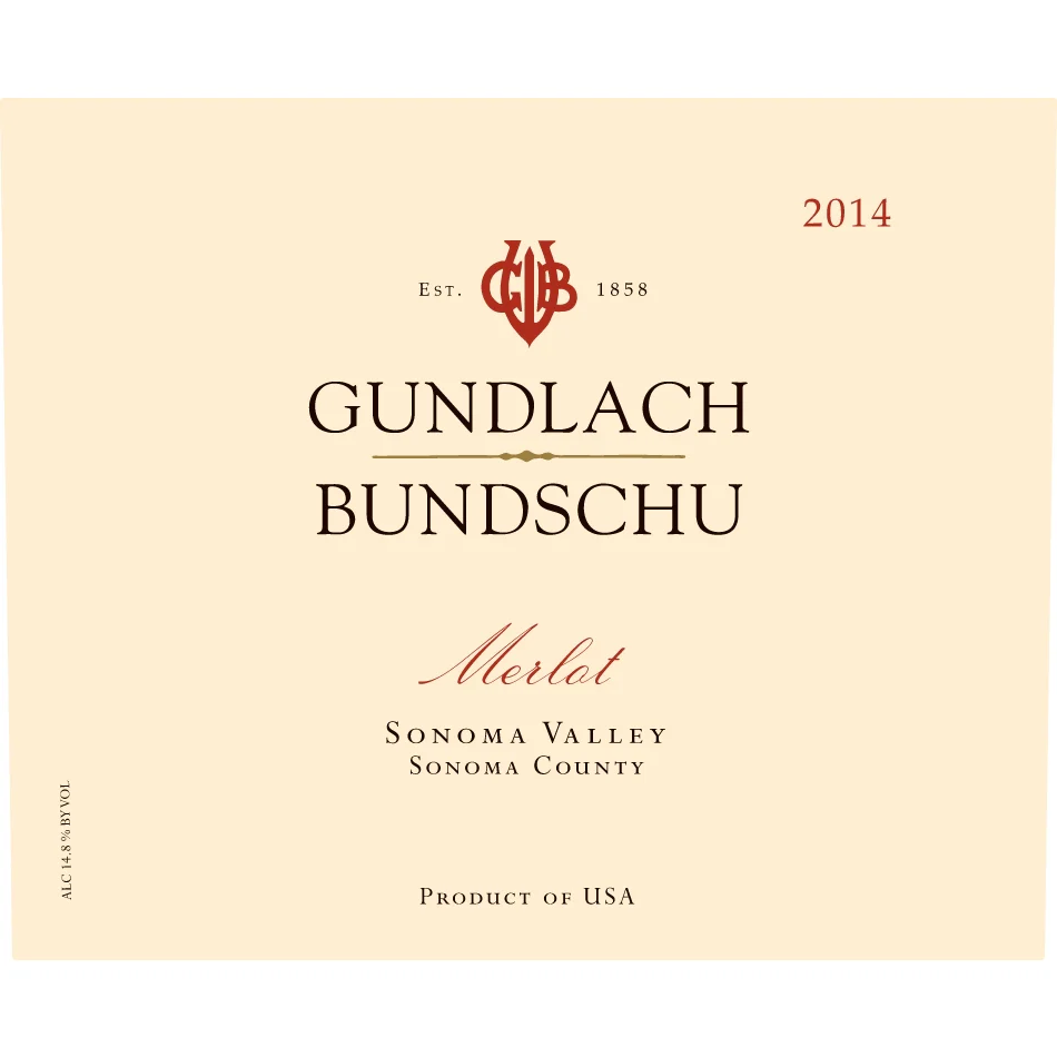 Gundlach Bundschu Sonoma Valley Merlot 750ml