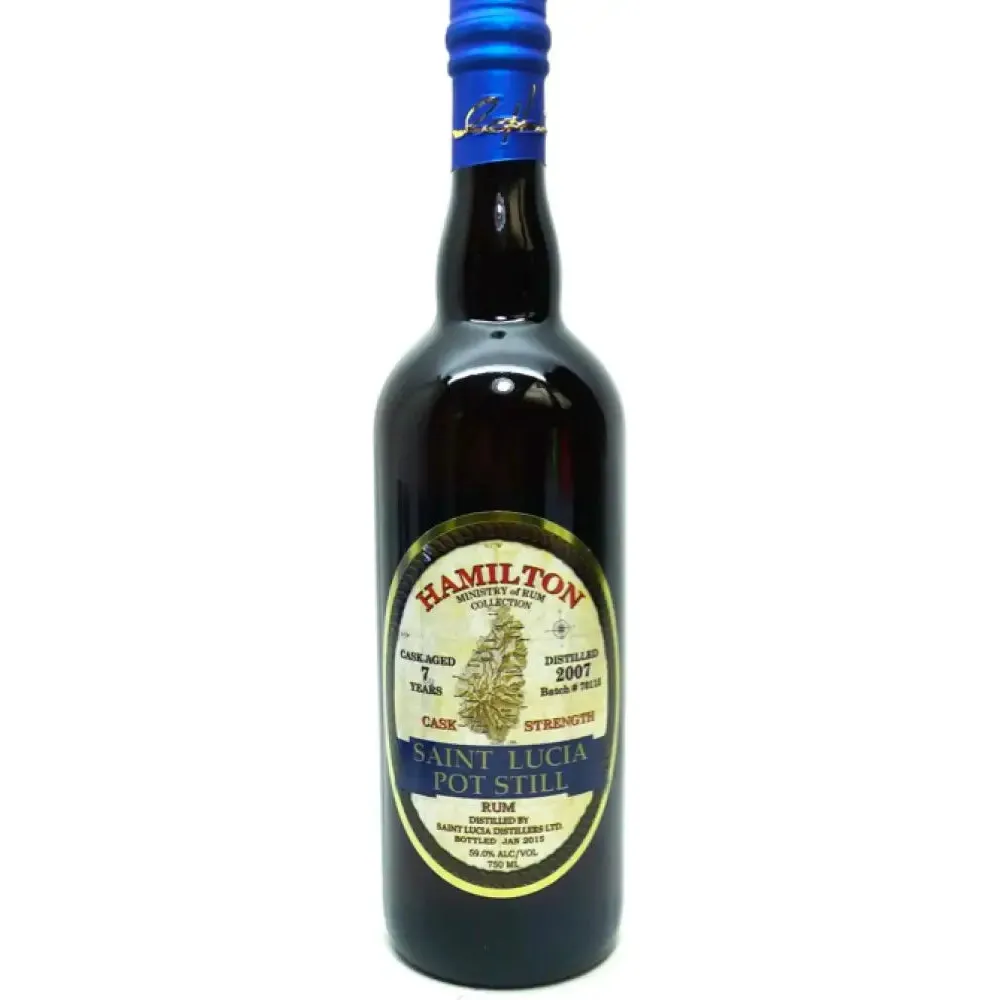 Hamilton St. Lucia Cask Strength 7 Year Old Rum