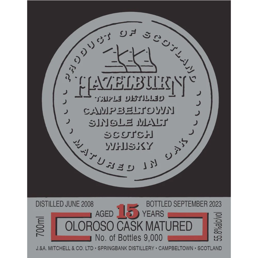 Hazelburn 15 Year Old Oloroso Cask Matured 2023 - Image 2