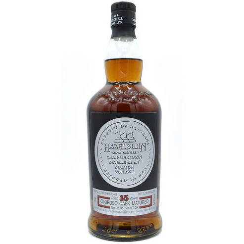 Hazelburn Sherry Wood 15 Year Old Oloroso Cask Matured Scotch Whisky