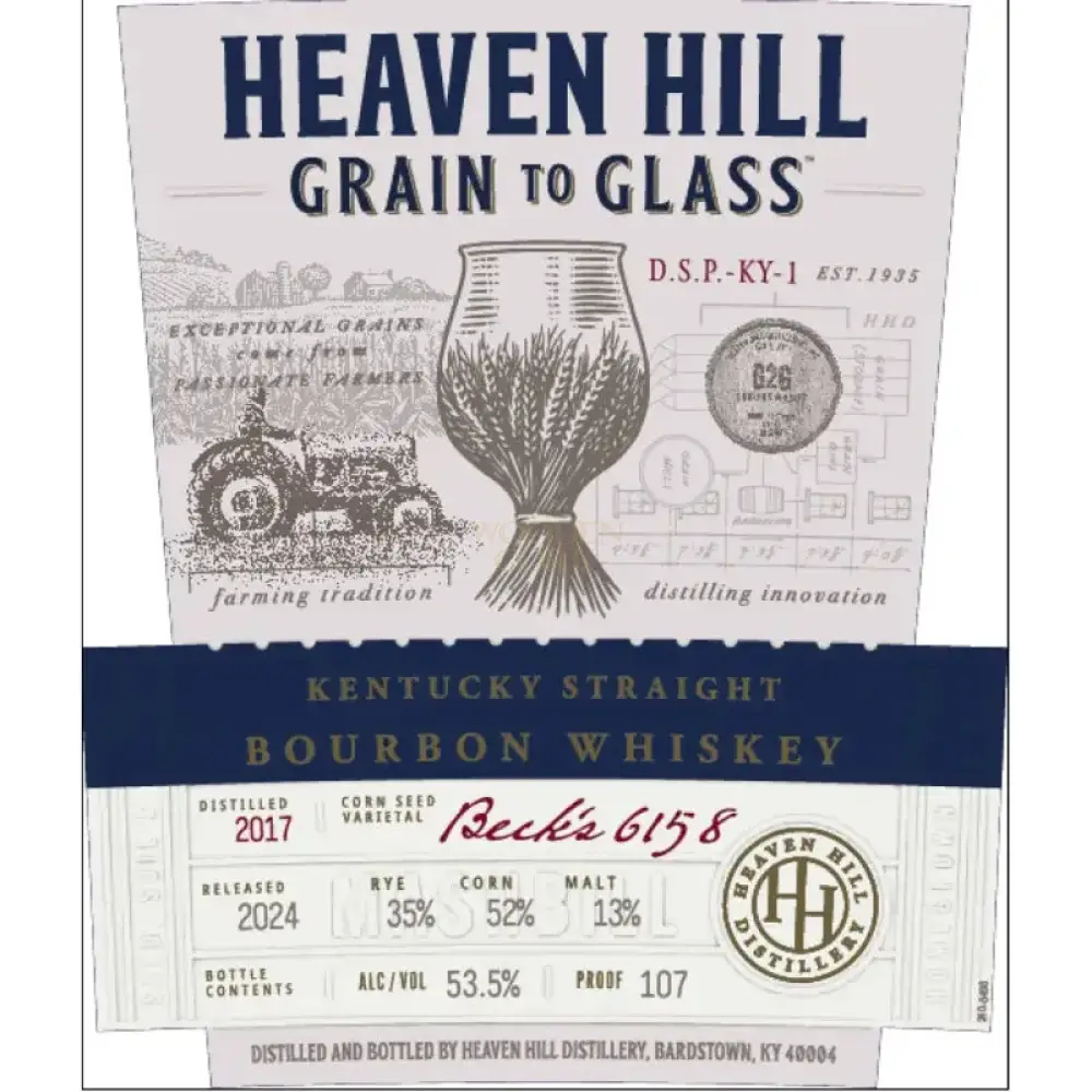 Heaven Hill Grain to Glass Straight Bourbon Whiskey 700mL - Image 2