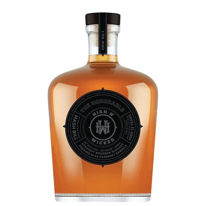 High N' Wicked 12 Years Old The Honorable Straight Bourbon Whiskey Finished In Ex-Cabernet Barrels