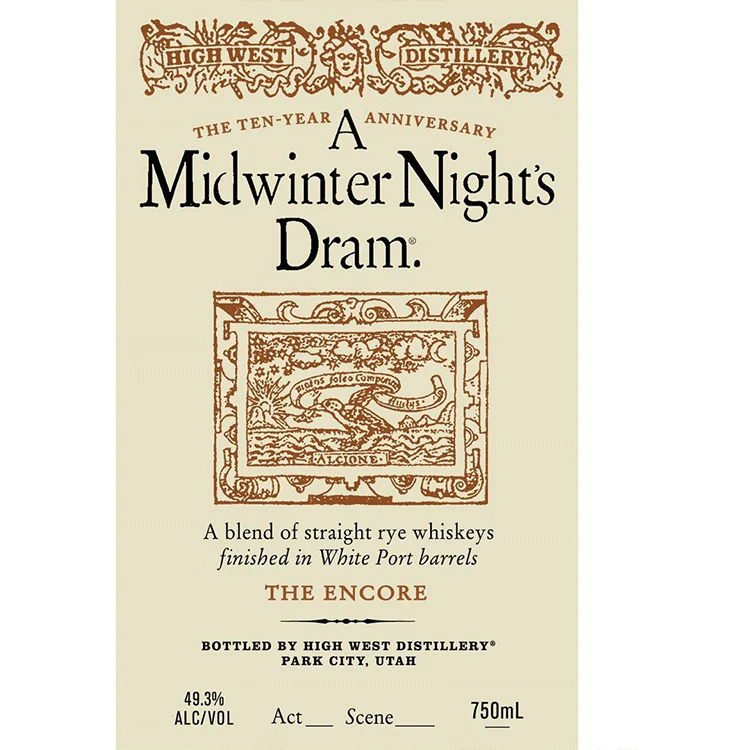 High West A Midwinter Night’s Dram The Encore Blend of Straight Ryes - Image 2