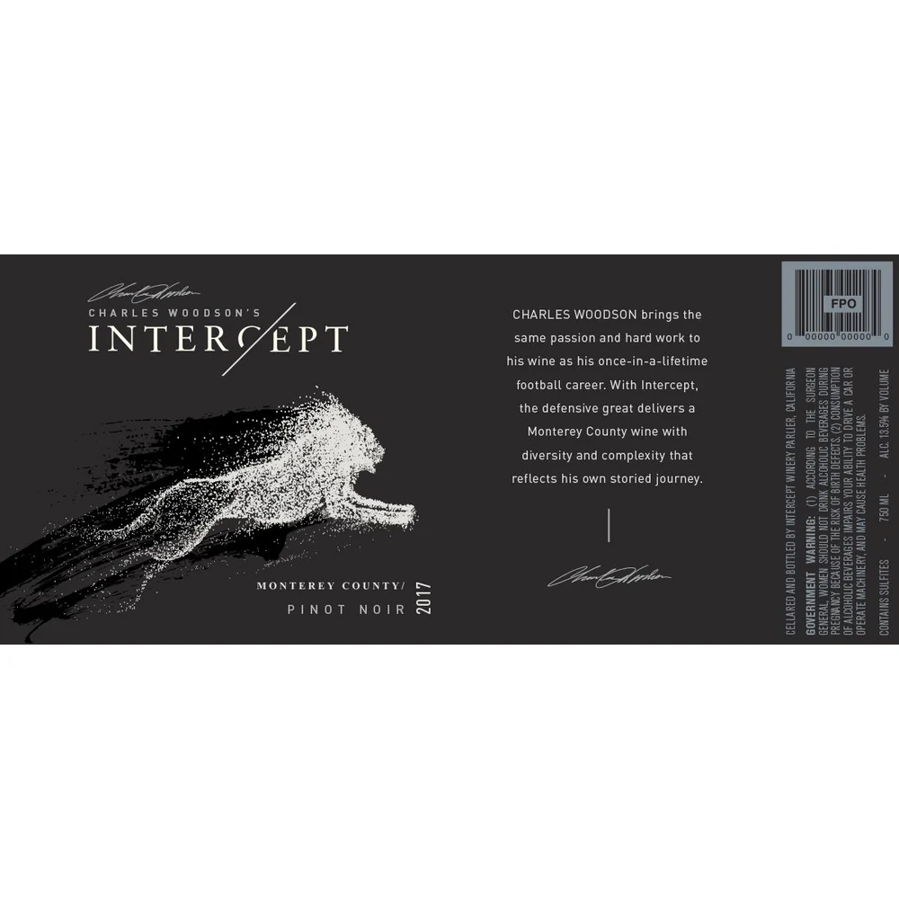 Intercept Monterey Pinot Noir 750ml