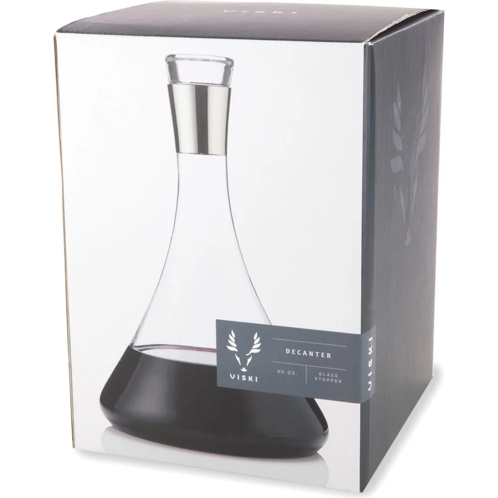 Irving Chrome-Rimmed Crystal Decanter - Image 7