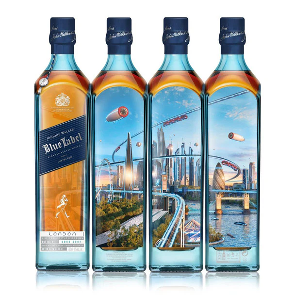 Johnnie Walker Blue Label Cities of the Future London 2220 Scotch Whisky 750ml - Image 2