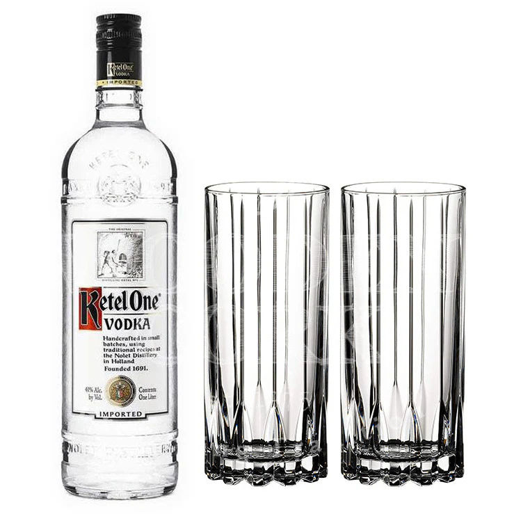Ketel One Vodka with Glass Set Bundle