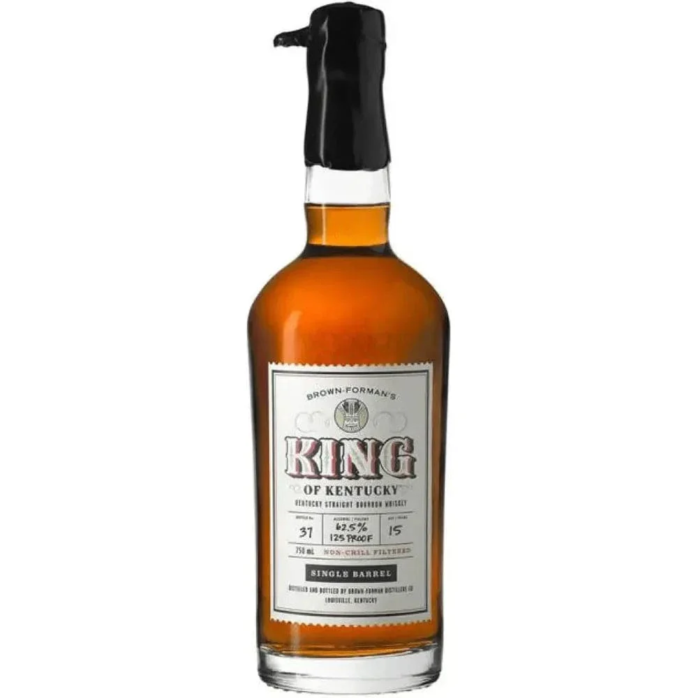 King Of Kentucky 15 Year Old Bourbon 2022 Release Single Barrel #1 129.0 Proof