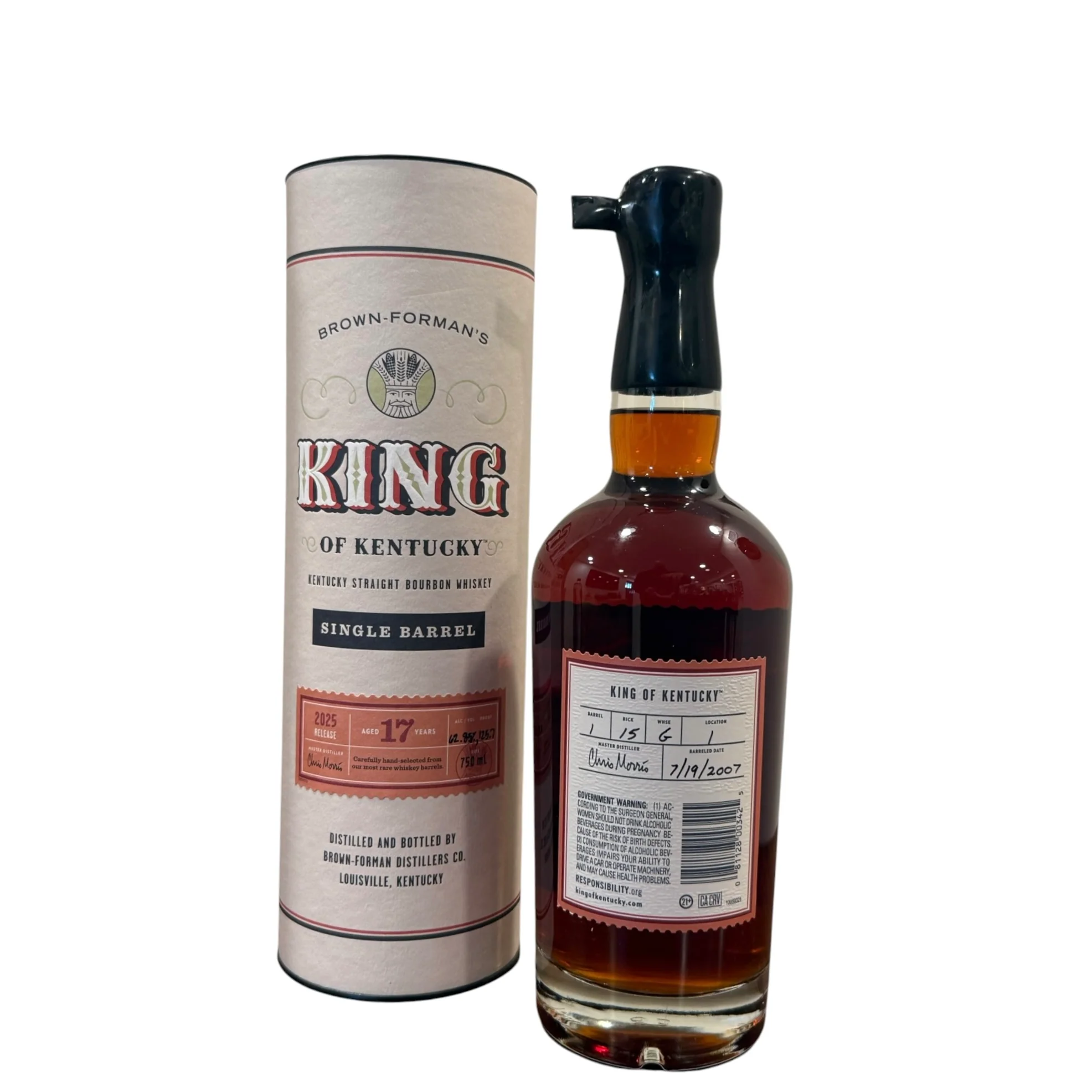 King Of Kentucky 17 Year Old Bourbon 2025 Release Single Barrel #1 125.7 Proof - Image 2