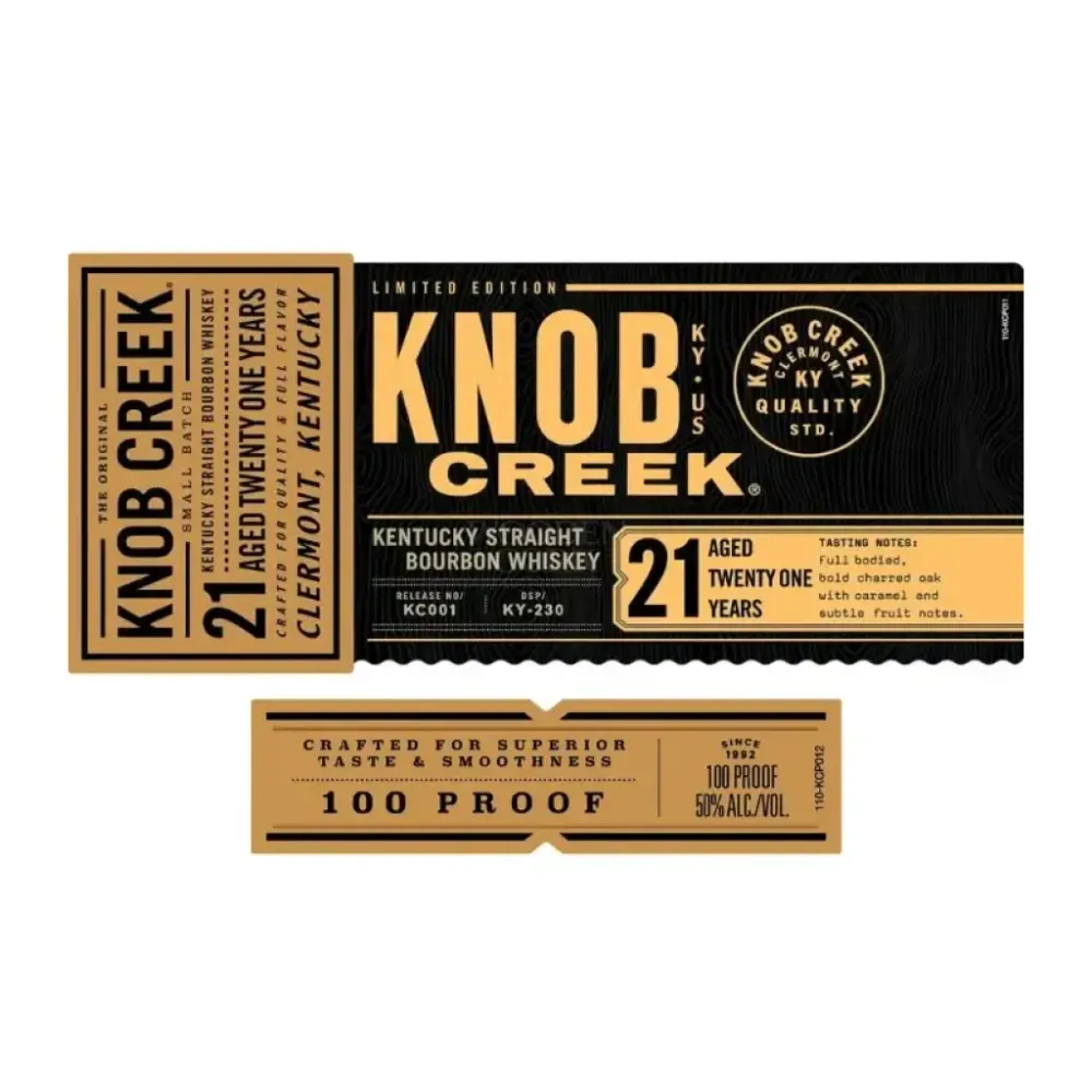 Knob Creek 21 Year Old Kentucky Straight Bourbon Whiskey - Image 2