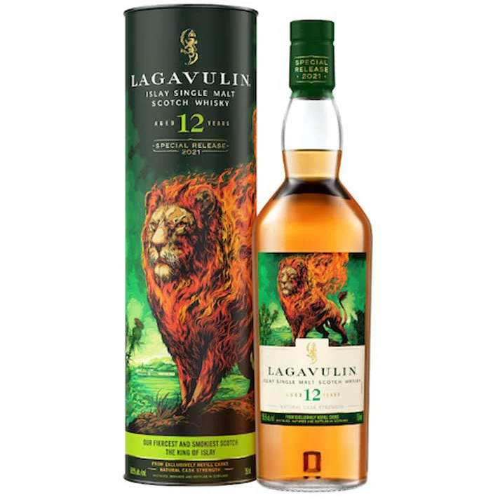 Lagavulin 12 Years The Lions Fire Scotch Whiskey 750ml
