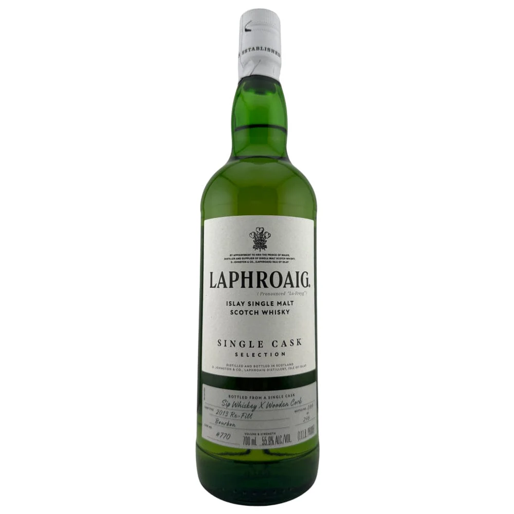 Laphroaig Single Cask Selection by Sip Whiskey X Wooden Cork - Image 3