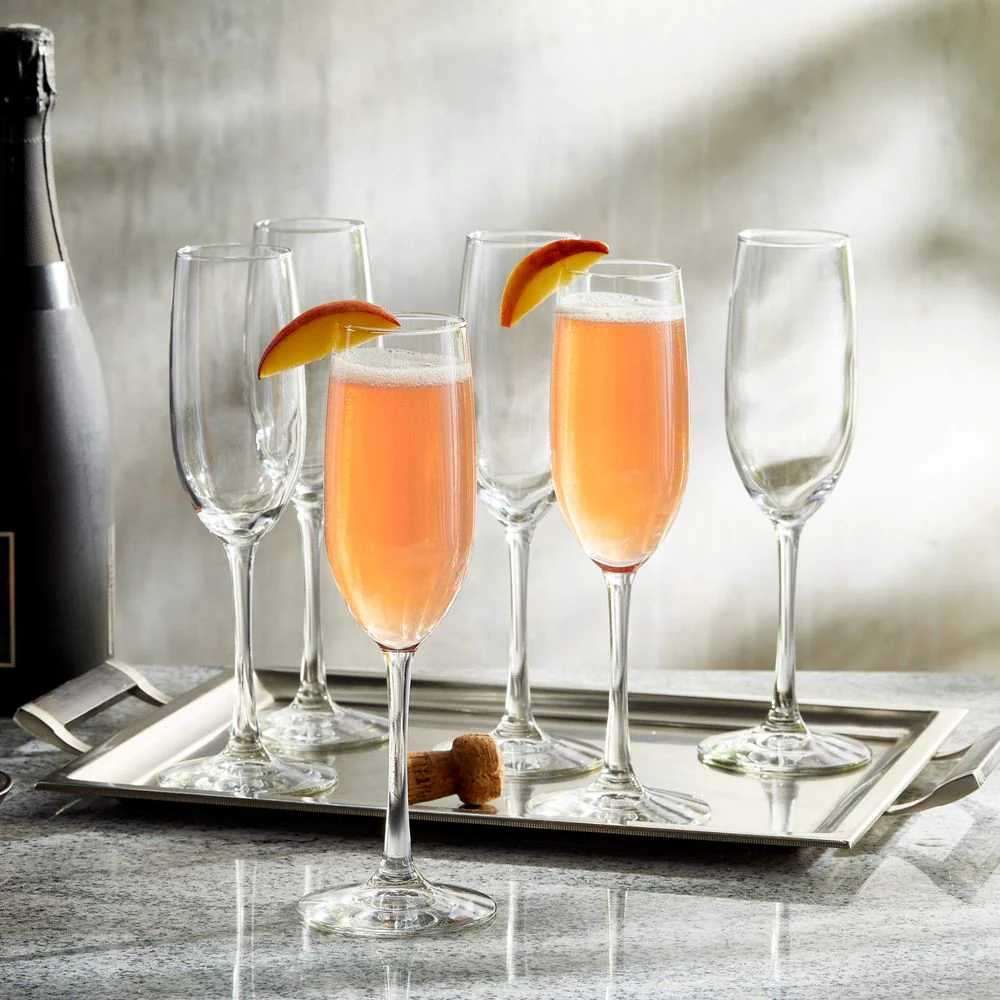Libbey Entertaining Essentials Flute Glasses, 8-ounce, Set of 6 - Image 2