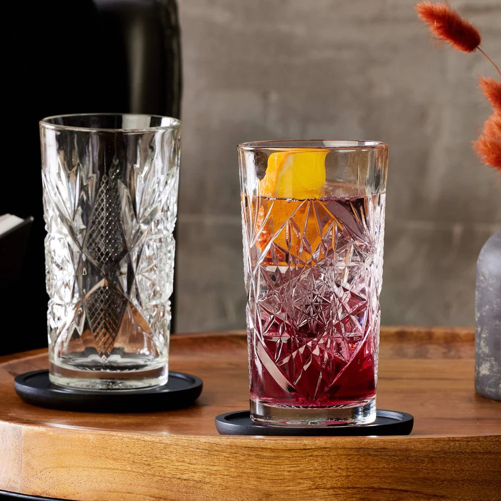 Libbey Hobstar Cooler Glasses, 16-ounce, Set of 4 - Image 5
