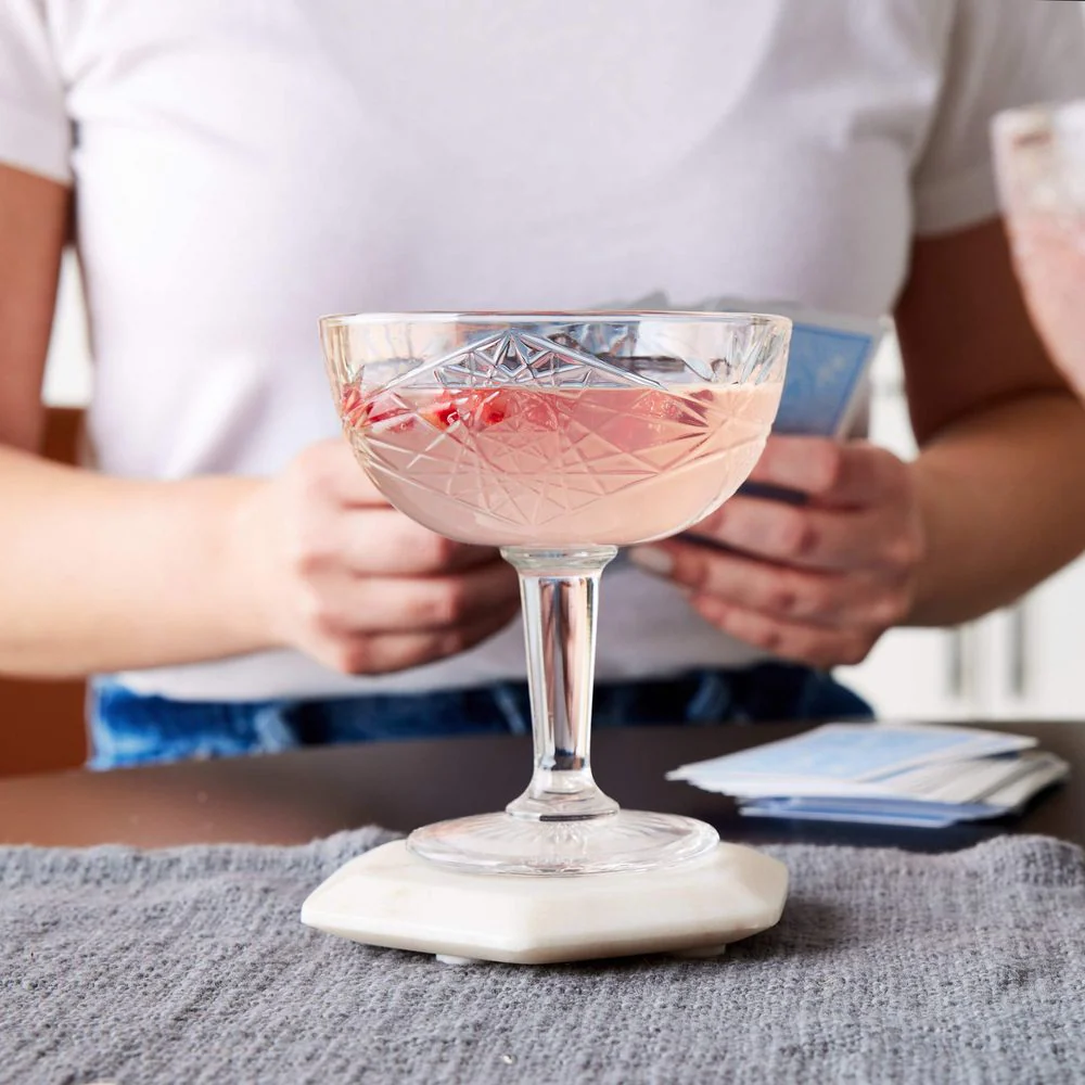 Libbey Hobstar Coupe Cocktail Glasses, 8.5-ounce, Set of 4 - Image 3