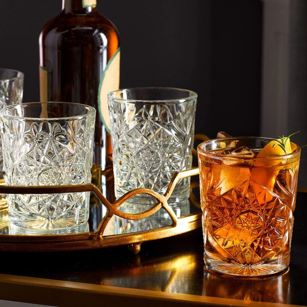 Libbey Hobstar Double Old Fashioned Glasses, 12-ounce, Set of 4 (choose your color) - Image 2