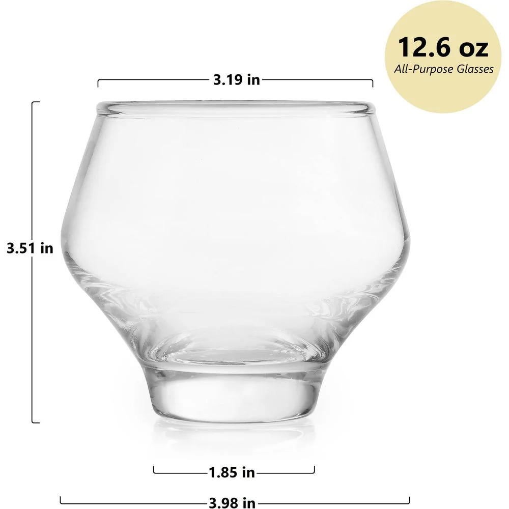 Libbey Mezcal All Purpose Stemless Stackable Spirits Glasses, 12.6-ounce, Set of 4 - Image 6