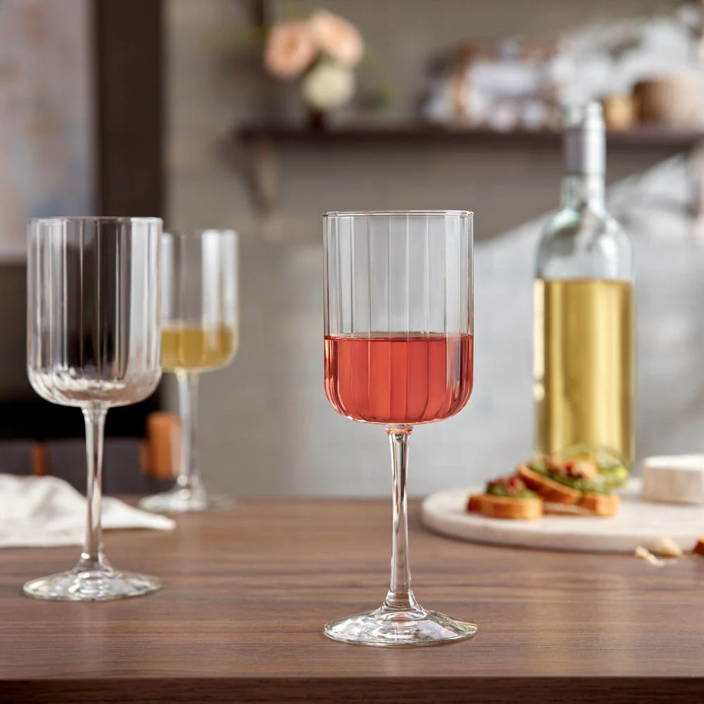 Libbey Paneled All Purpose Wine Glasses, 13.5-ounce, Set of 4 - Image 5