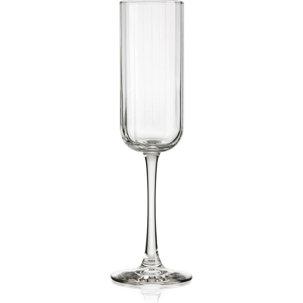 Libbey Paneled Champagne Flute Glasses, 7.5-ounce, Set of 4 - Image 4