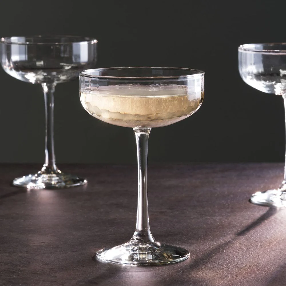 Libbey Paneled Coupe Cocktail Glasses, 8.5-ounce, Set of 4 - Image 4