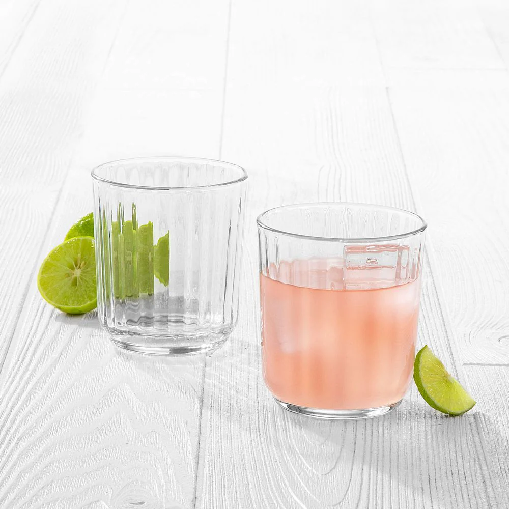 Libbey Paneled Double Old Fashioned Rocks Glasses, 11.2-ounce, Set of 6 - Image 2