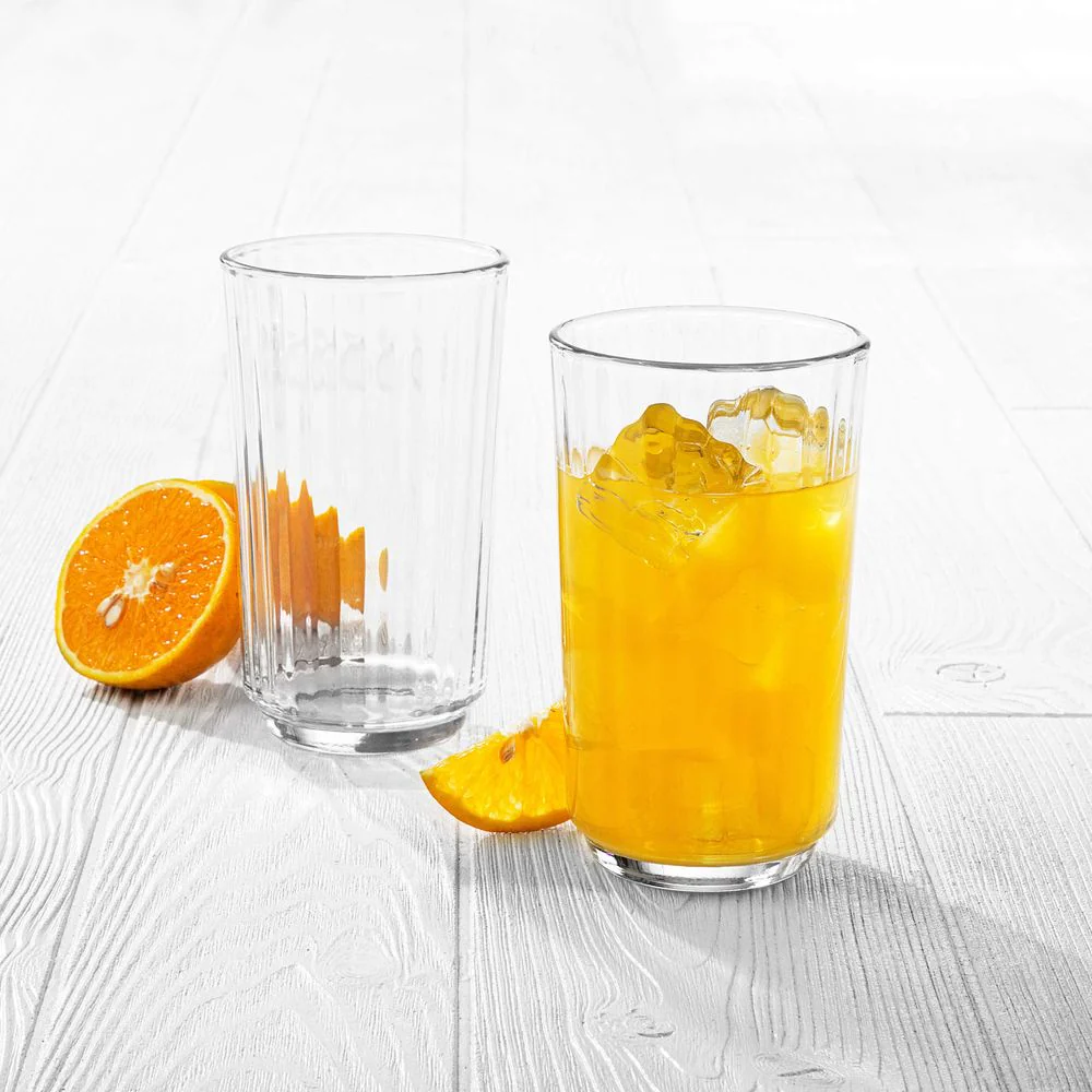 Libbey Paneled Highball Glasses, 17-ounce, Set of 6 - Image 2