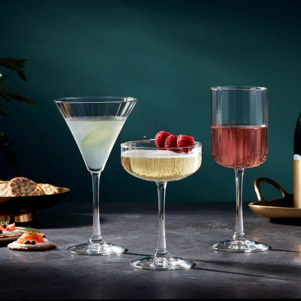 Libbey Paneled Martini Glasses, 9.5-ounce, Set of 4 - Image 4