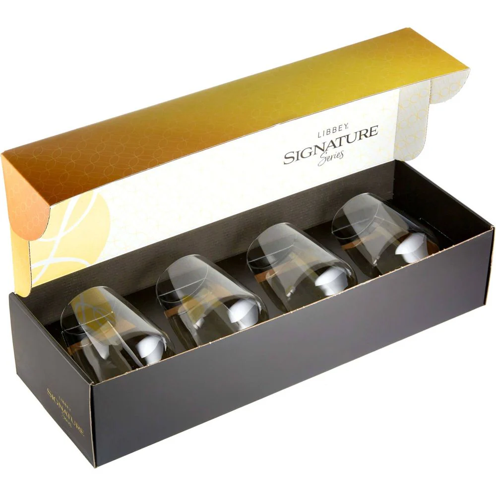 Libbey Signature Greenwich Stemless Wine Gift Set of 4, 18-ounce - Image 5