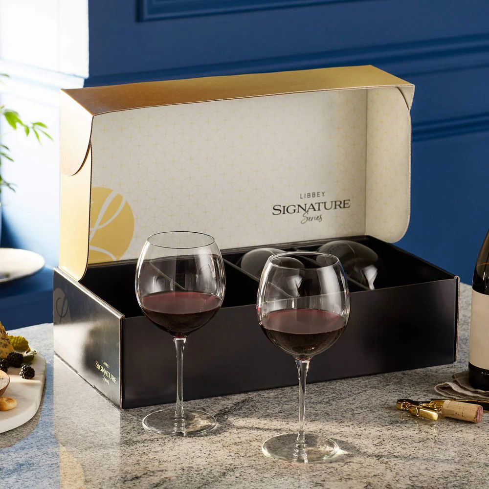 Libbey Signature Kentfield Balloon Red Wine Gift Set of 4, 24-ounce - Image 2