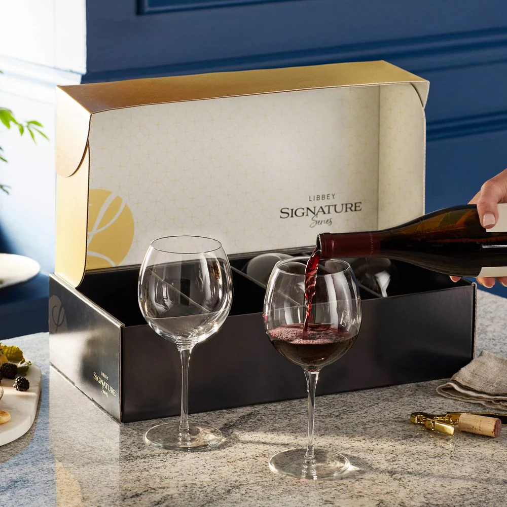Libbey Signature Kentfield Balloon Red Wine Gift Set of 4, 24-ounce - Image 4