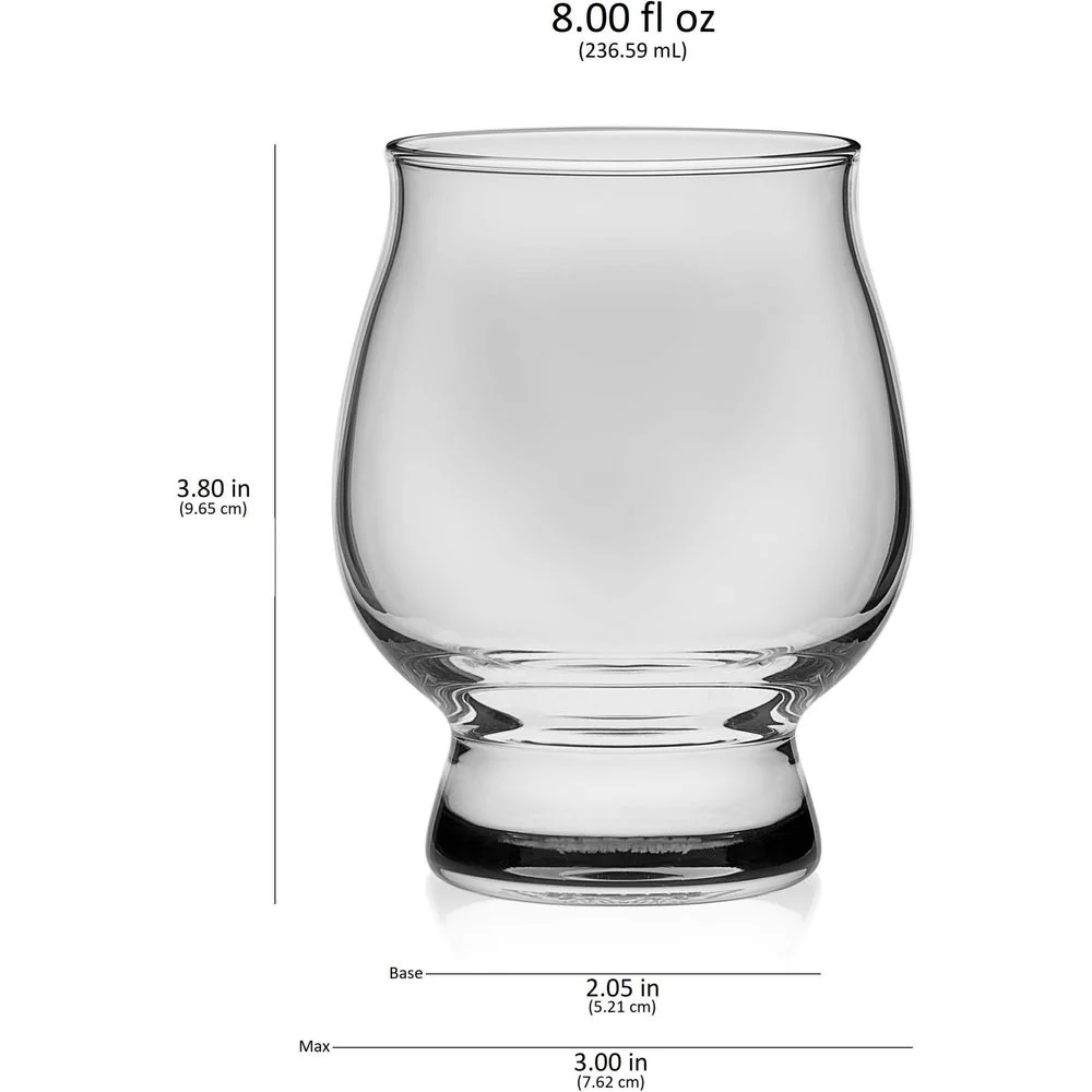 Libbey Signature Kentucky Bourbon Trail Whiskey Tasting Set, 4 Whiskey Glasses with Wood Paddle - Image 11