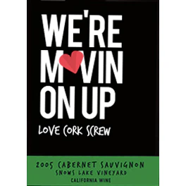 Love Cork Screw We're Movin' On Up Cabernet Sauvignon 750ml