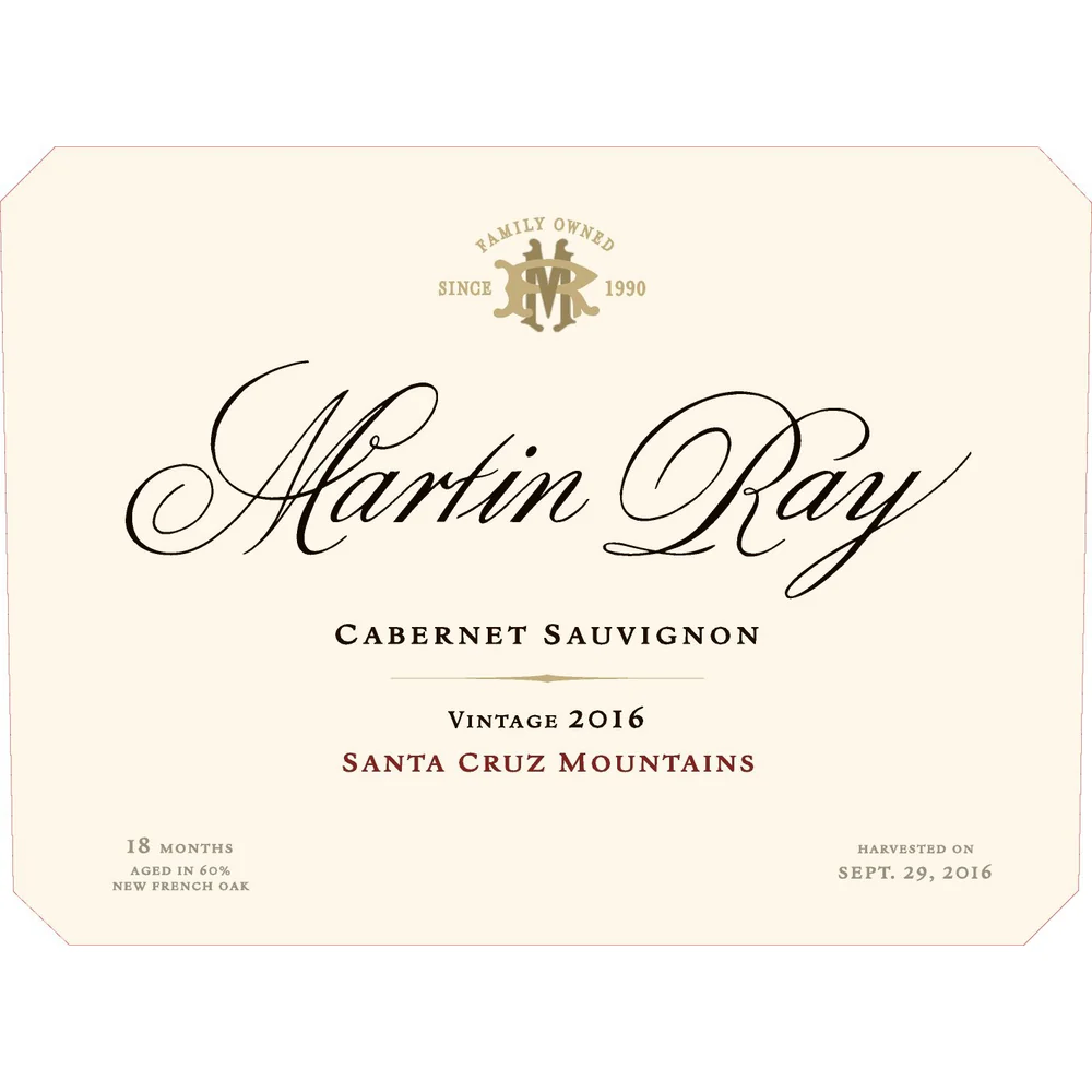 Martin Ray Santa Cruz Mountains Cabernet Sauvignon 750ml