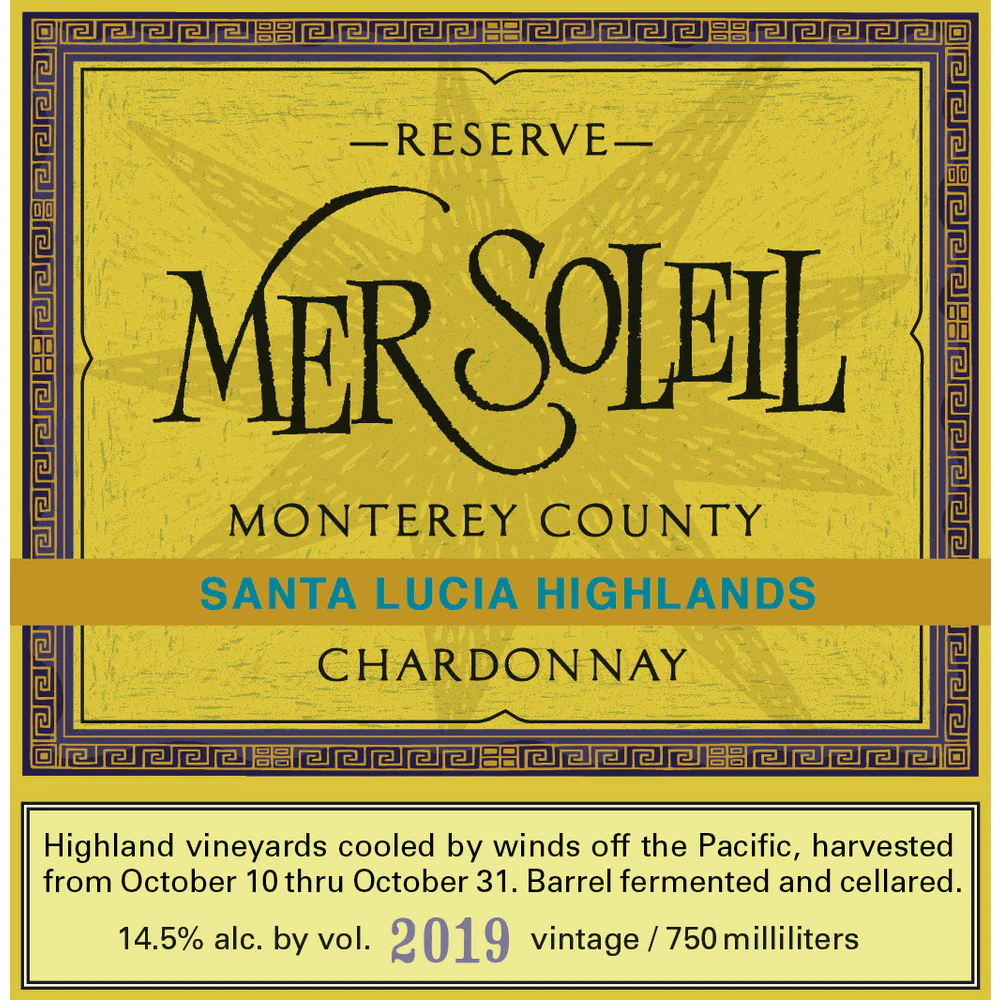 Mer Soleil Santa Lucia Highlands Reserve Chardonnay 750ml - Image 2