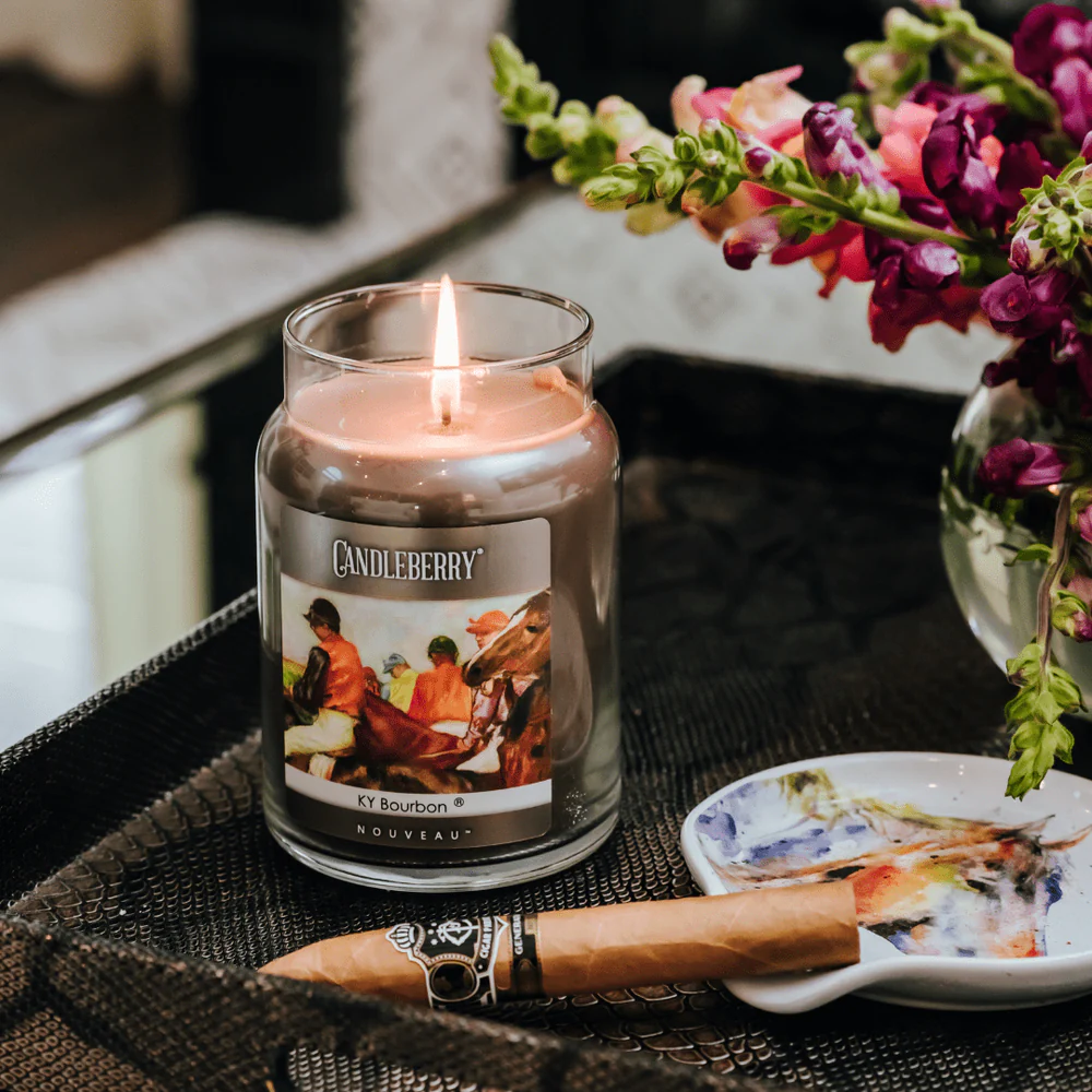 The Candleberry® Co. NOUVEAU™ - Kentucky Bourbon®, Large Jar Candle - Image 3
