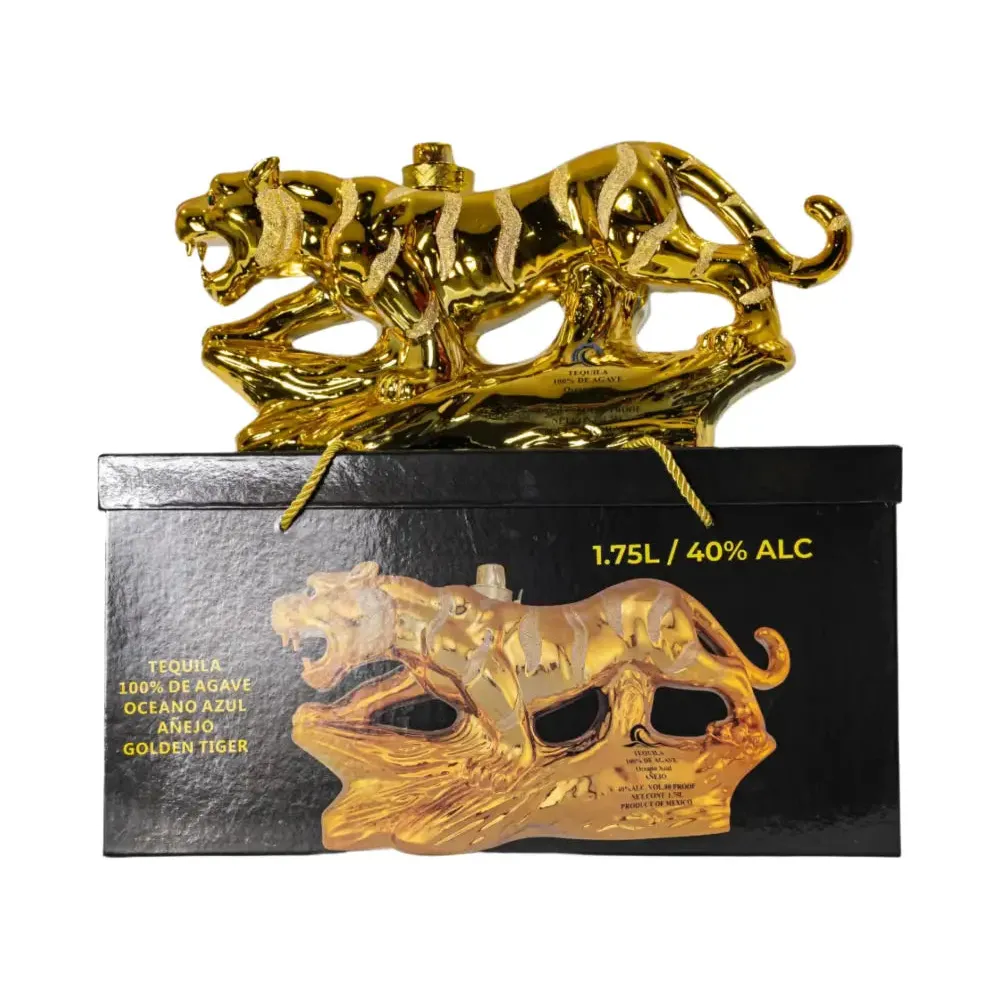 Oceano Azul Golden Tiger Anejo Tequila 1.75L - Image 3
