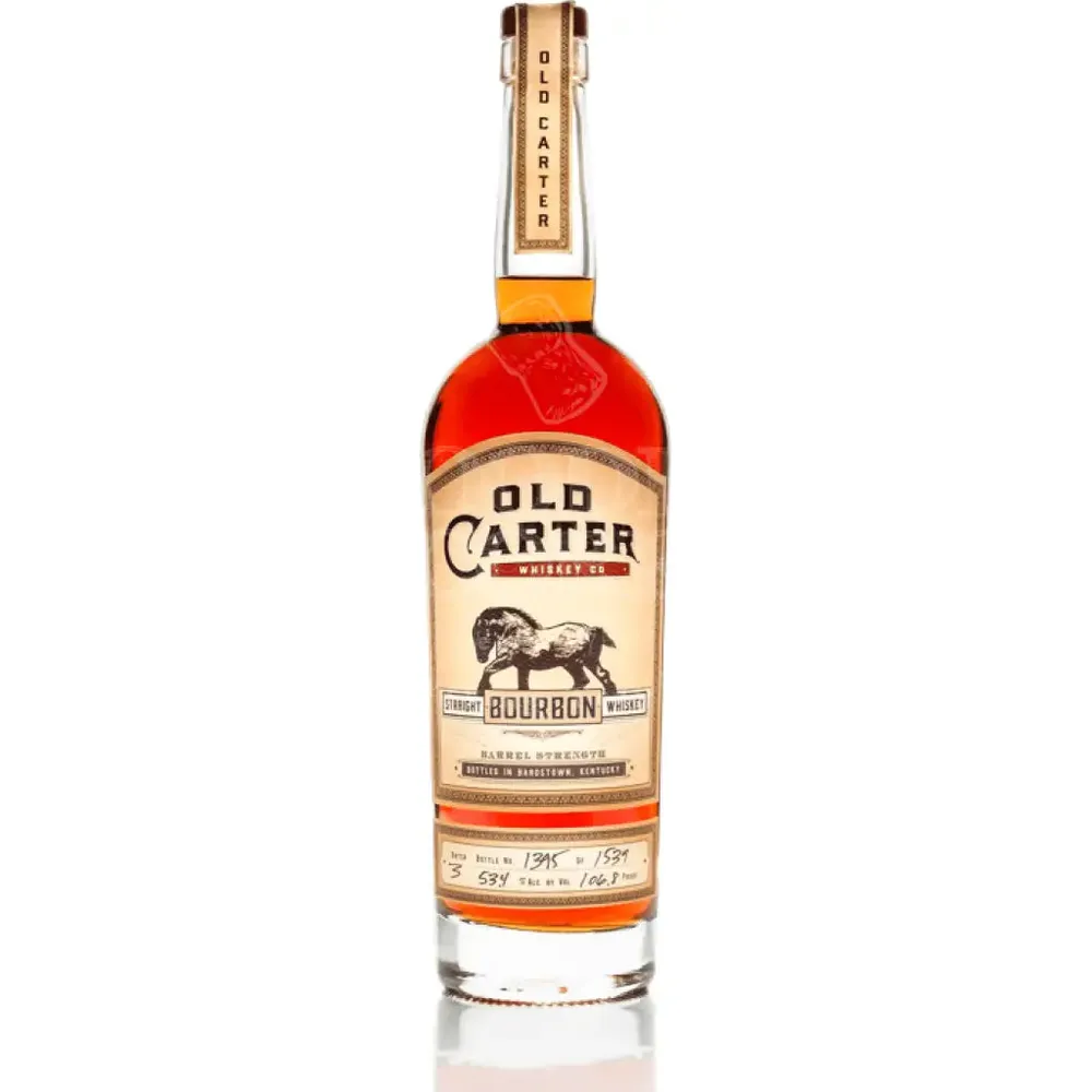 Old Carter Bourbon Whiskey Batch #1 108.9 Proof