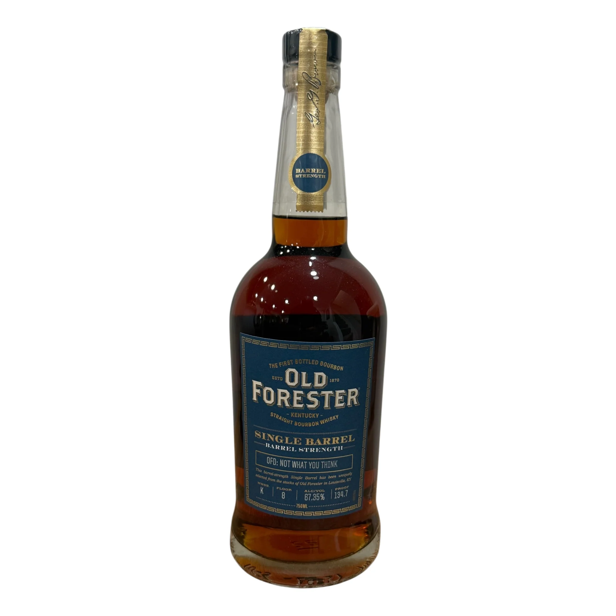 Old Forester Single Barrel Barrel Strength Warehouse K Floor 8 (OFD: Not What You Think) 134.7 Proof