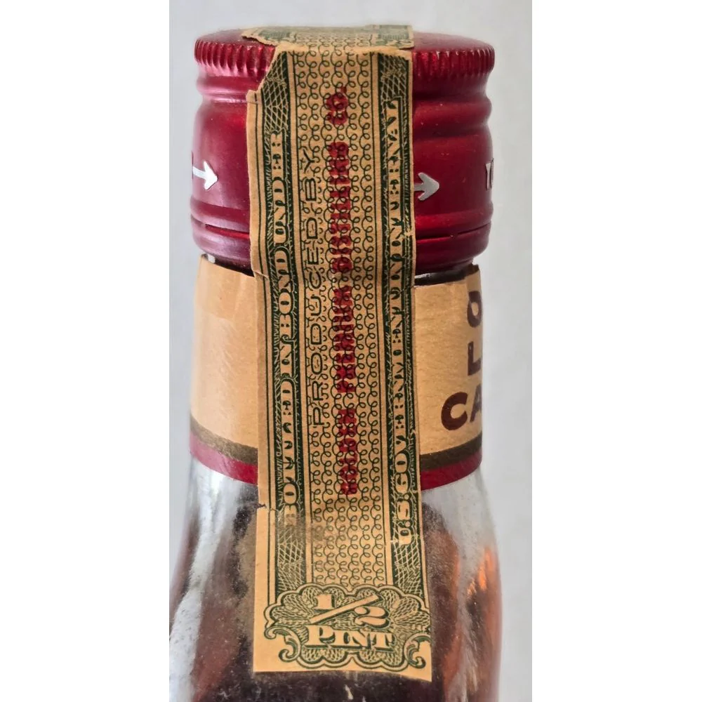 Old Log Cabin Bottled-in-Bond 100 Proof Distilled 1960 Bottled In 1965 Half Pint - Image 5