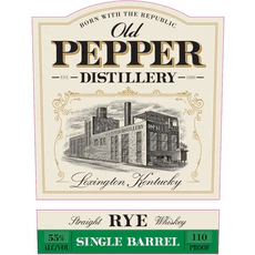 Old Pepper Distillery Single Barrel Straight Rye Whiskey