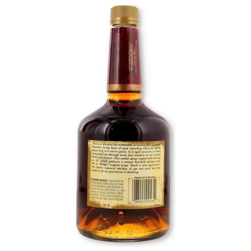Old Weller Antique Original 107 Brand 7 Year Old Bourbon 2008 Squat Bottle - Image 2