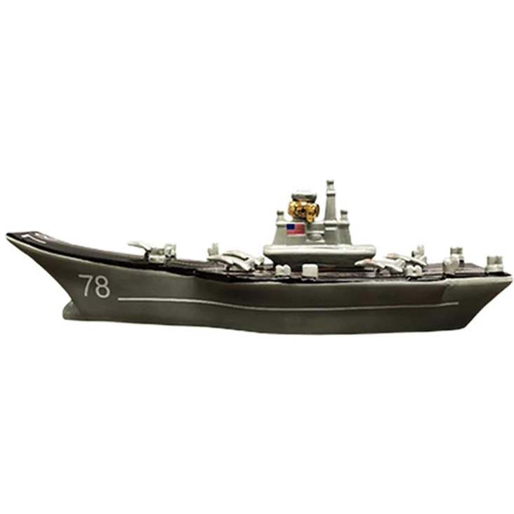 Open Sea Aircraft Carrier Ceramic Bourbon Bottle 1.75L