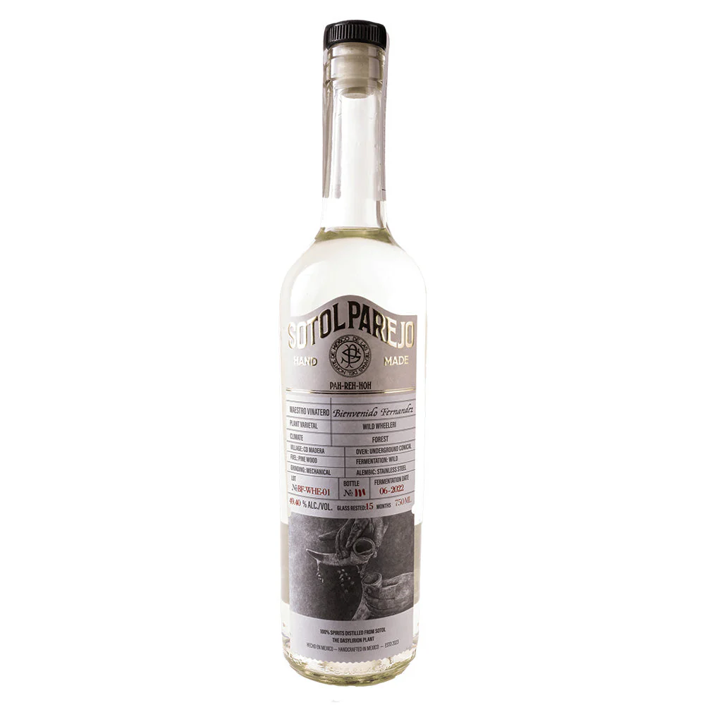 Parejo Sotol Bienvenido Fernández-Wheeleri Mezcal