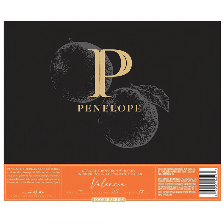 Penelope Valencia Straight Bourbon Finished in Vino de Naranja Casks - Image 2