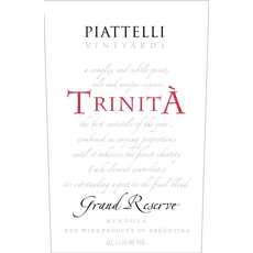 Piattelli Vineyards Trinita Grand Reserve Lujan De Cuyo Red Blend 750ml