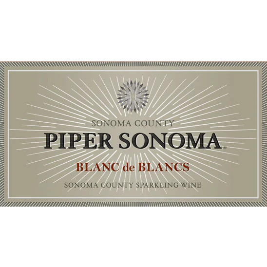 Piper Sonoma Sonoma County Blanc De Blancs Sparkling Blend 750ml New Label