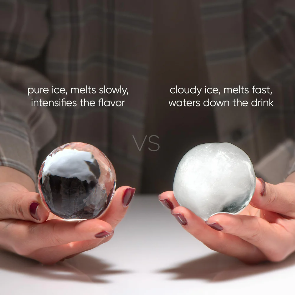 Premium Round Sphere Ice-Cube Mold Maker - 2 Crystal Clear Ice Cubes - Image 5