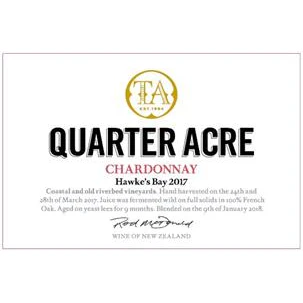 Quarter Acre Hawke's Bay Chardonnay 750ml