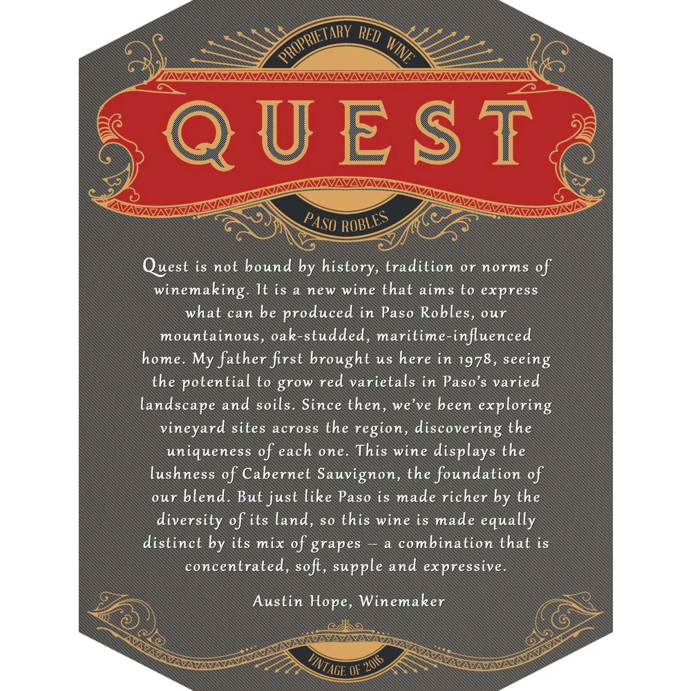 Quest Paso Robles Proprietary Red 750ml