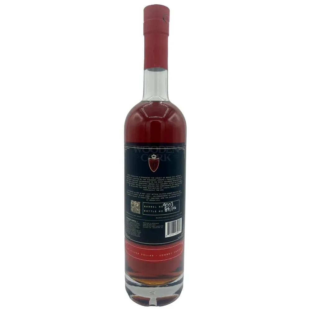 Rare Character Brook Hill Bourbon The Silver Dollar - Cowboy Caviar 9 Year 129.28 Proof - Image 2
